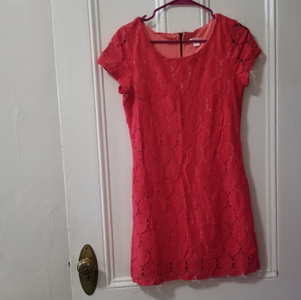 Orange Xhilaration Lace Dress small petite